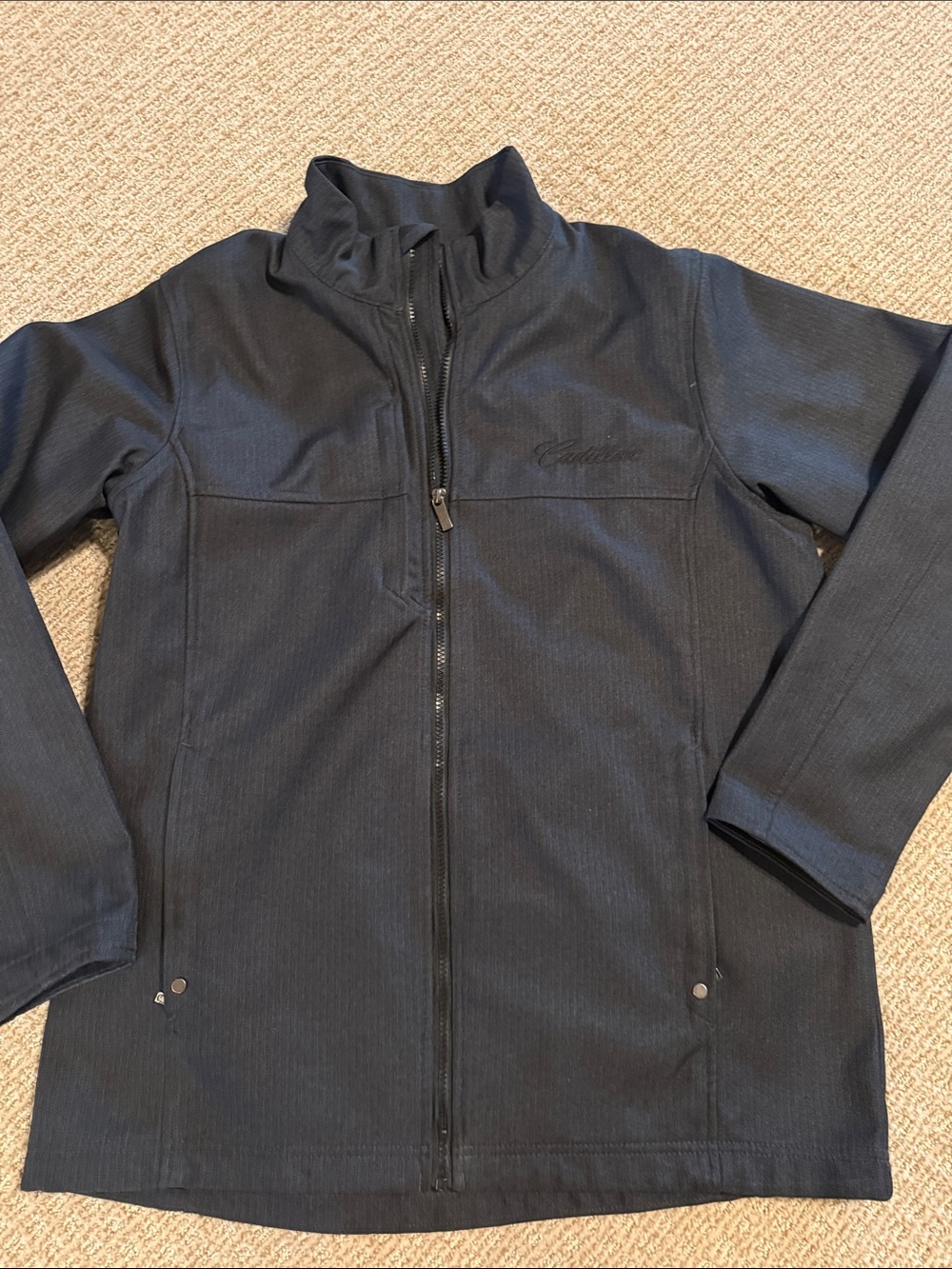Men’s North End black Cadillac rain jacket zip up coat sz Large